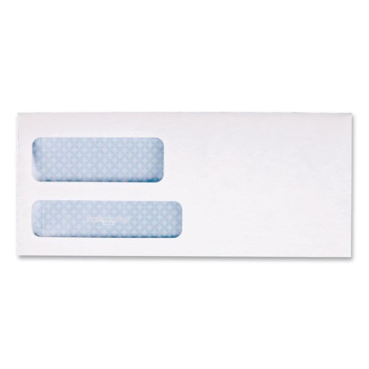 QUALITY PARK PRODUCTS Double Window Security-Tinted Check Envelope, #9, Commercial Flap, Gummed Closure, 3.88 x 8.88, White, 500/Box (QUA24524) thumbnail 3