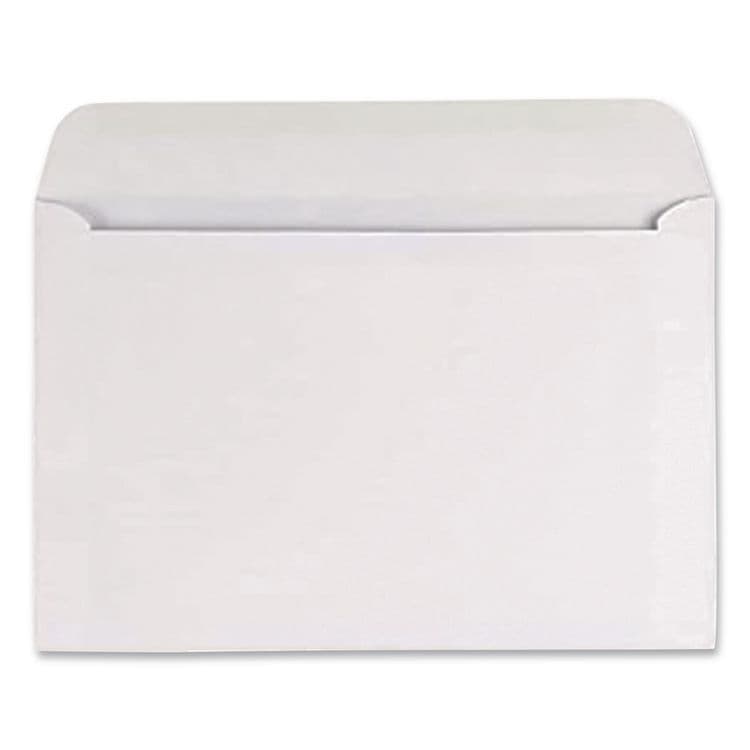 QUALITY PARK PRODUCTS Open-Side Booklet Envelope, #6 1/2, Hub Flap, Gummed Closure, 6 x 9, White, 100/Box (QUA37113) thumbnail 3