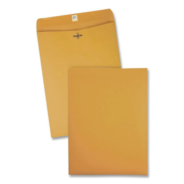 QUALITY PARK PRODUCTS Clasp Envelope, 32 lb Bond Weight Kraft, #14 1/2, Square Flap, Clasp/Gummed Closure, 11.5 x 14.5, Brown Kraft, 100/Box (QUA37805) thumbnail 3