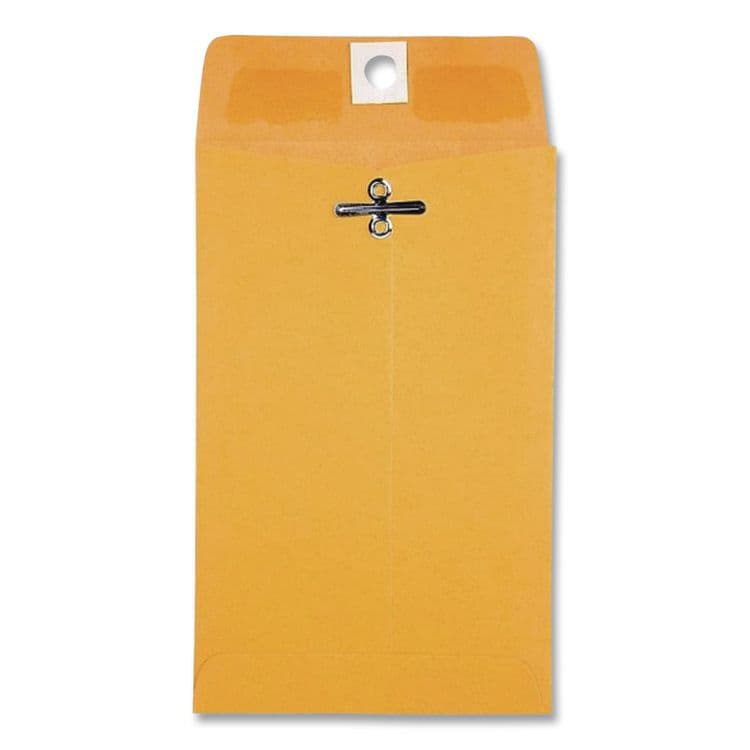 QUALITY PARK PRODUCTS Clasp Envelope, 28 lb Bond Weight Kraft, #15, Square Flap, Clasp/Gummed Closure, 4 x 6.38, Brown Kraft, 100/Box (QUA37815) thumbnail 4