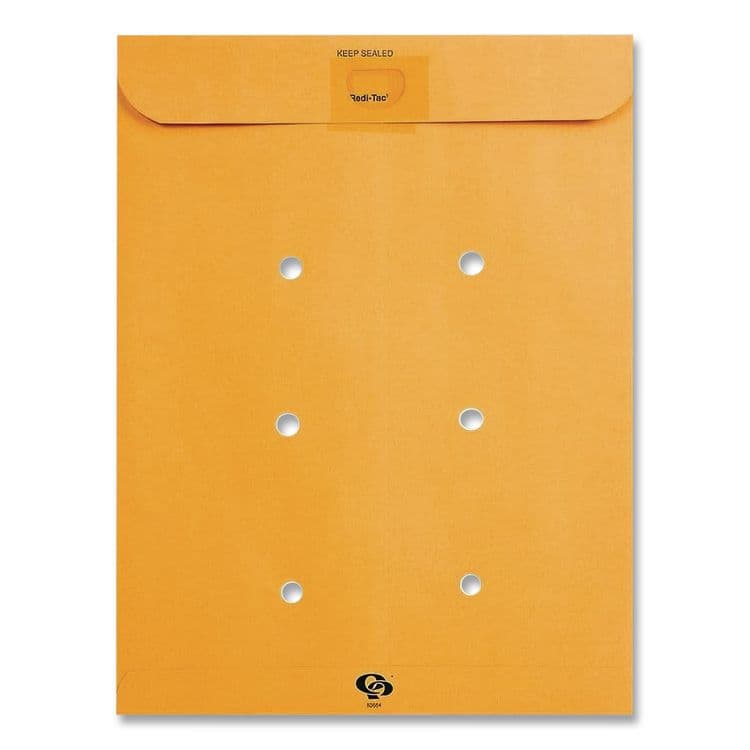 QUALITY PARK PRODUCTS Brown Kraft Resealable Redi-Tac Interoffice Envelope, #97, One-Sided Five-Column Format, 10 x 13, Brown Kraft, 100/Box (QUA63664) thumbnail 2