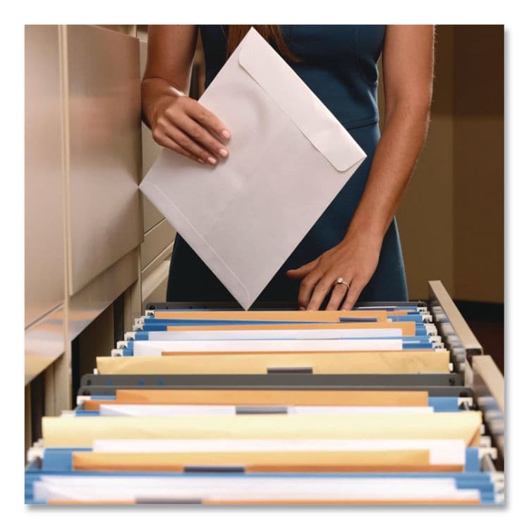 QUALITY PARK PRODUCTS Redi-Seal Catalog Envelope, #1, Cheese Blade Flap, Redi-Seal Adhesive Closure, 6 x 9, White, 100/Box (QUA43117) thumbnail 3