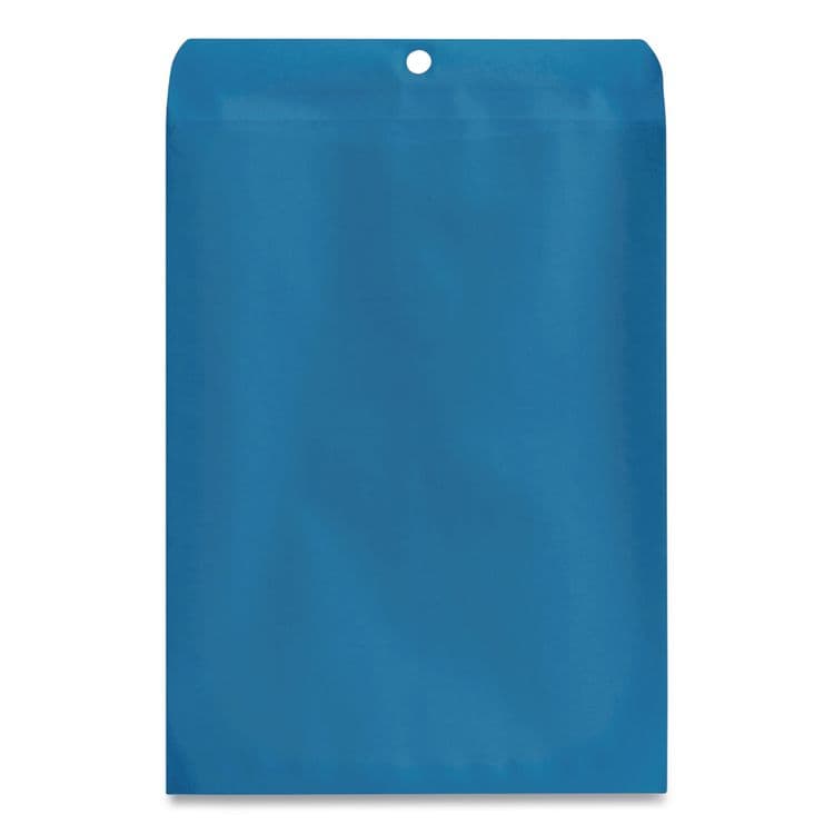 QUALITY PARK PRODUCTS Clasp Envelope, 28 lb Bond Weight Kraft, #90, Square Flap, Clasp/Gummed Closure, 9 x 12, Blue, 10/Pack (QUA38737) thumbnail 2
