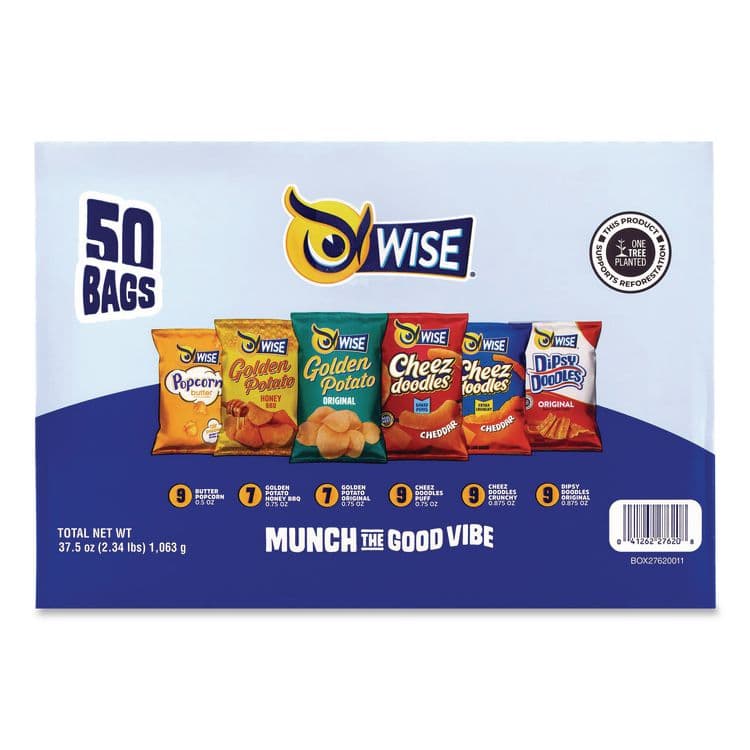 WISE FOODS Grab and Snack Variety Pack, Assorted Flavors, 50/Pack (GRR22002063) thumbnail 3