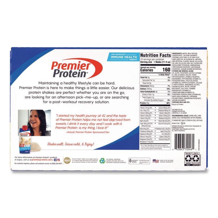 POST HOLDINGS Vanilla Shake, 11 oz Bottle, 15/Carton (GRR22002614) thumbnail 3