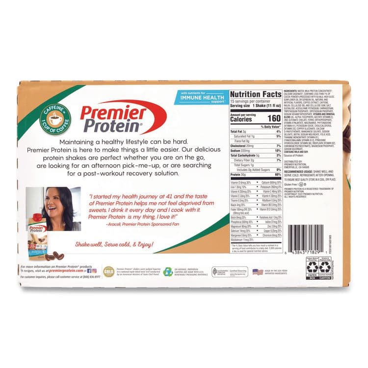 POST HOLDINGS Cafe Latte Shake, 11 oz Bottle, 15/Carton (GRR22002615) thumbnail 3