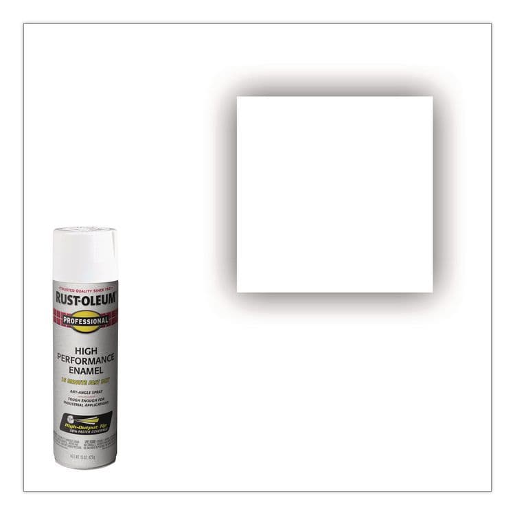 RUST-OLEUM CORPORATION Professional Spray Paint, Gloss White, 15 oz Aerosol Can, 6/Carton (RST7592838CT) thumbnail 3