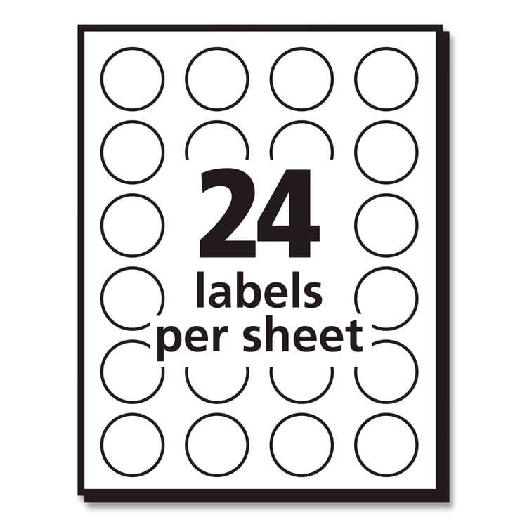 AVERY PRODUCTS CORPORATION Handwrite Only Self-Adhesive Removable Round Color-Coding Labels, 0.75" dia, Assorted Neon Colors, 24/Sheet, 42 Sheets/Pack (AVE05474) thumbnail 3