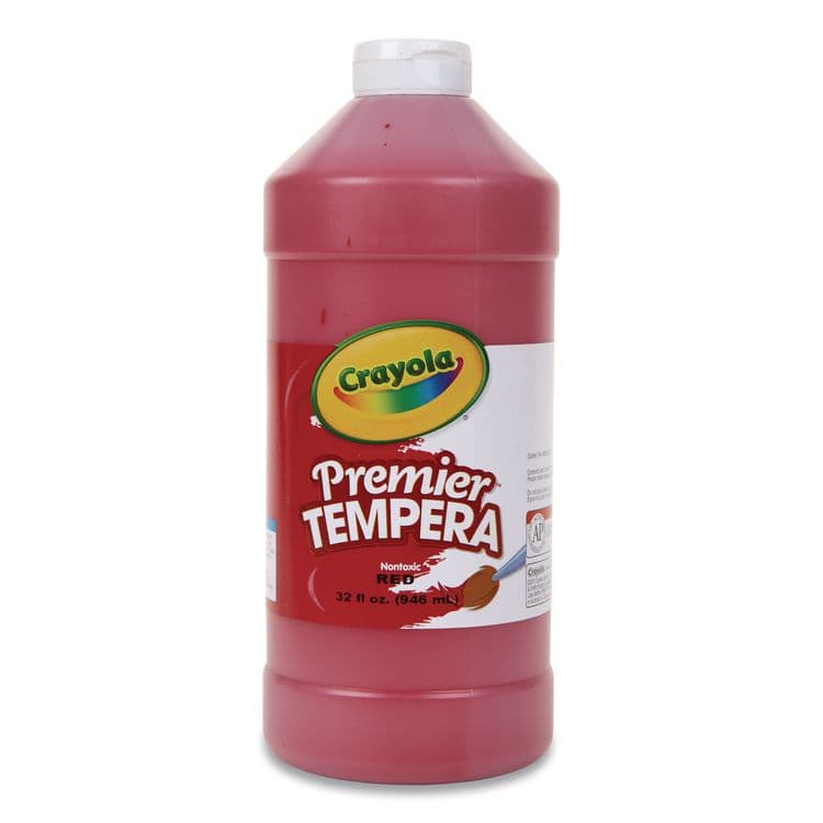 BINNEY & SMITH / CRAYOLA Premier Tempera Paint, Red, 32 oz Bottle (CYO541232038)