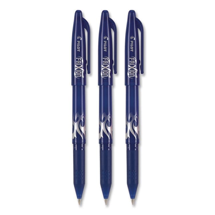 PILOT CORP. OF AMERICA FriXion Ball Erasable Gel Pen, Stick, Fine 0.7 mm, Blue Ink, Blue Barrel, 3/Pack (PIL31567) thumbnail 2