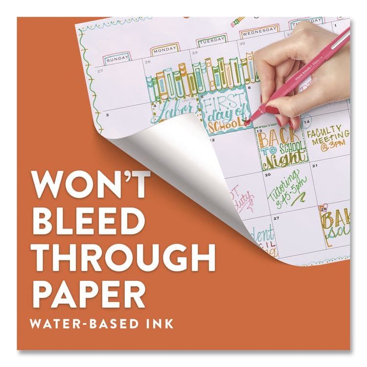 SANFORD Flair Felt Tip Porous Point Pen, Stick, Medium 0.7 mm, Assorted Ink and Barrel Colors, 4/Set (PAP8404452PP) thumbnail 3