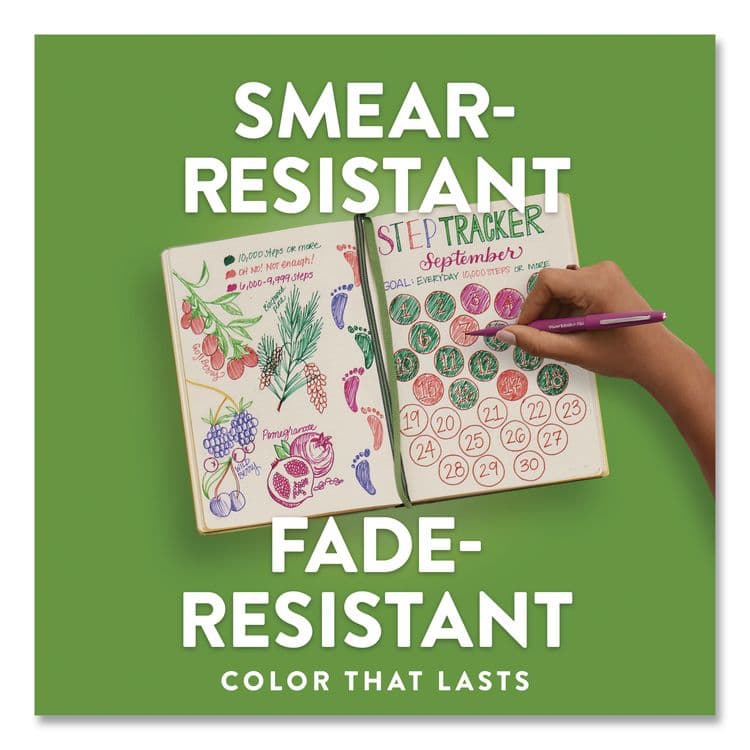 SANFORD Flair Felt Tip Porous Point Pen, Stick, Medium 0.7 mm, Assorted Ink and Barrel Colors, 4/Set (PAP8404452PP) thumbnail 4