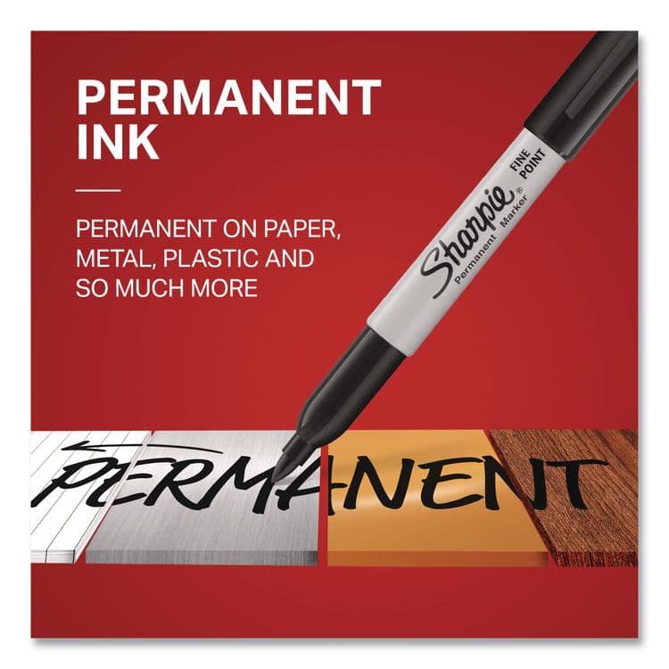 SANFORD Fine Tip Permanent Markers, Fine Tip, Assorted Colors, 3/Pack (SAN30173PP) thumbnail 2
