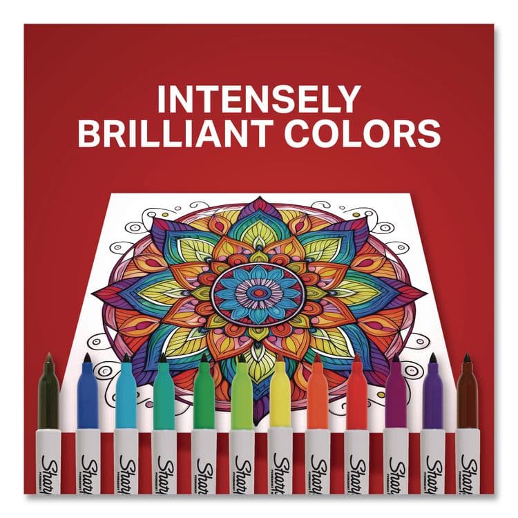 SANFORD Fine Tip Permanent Markers, Fine Tip, Assorted Colors, 8/Pack (SAN30217PP) thumbnail 4