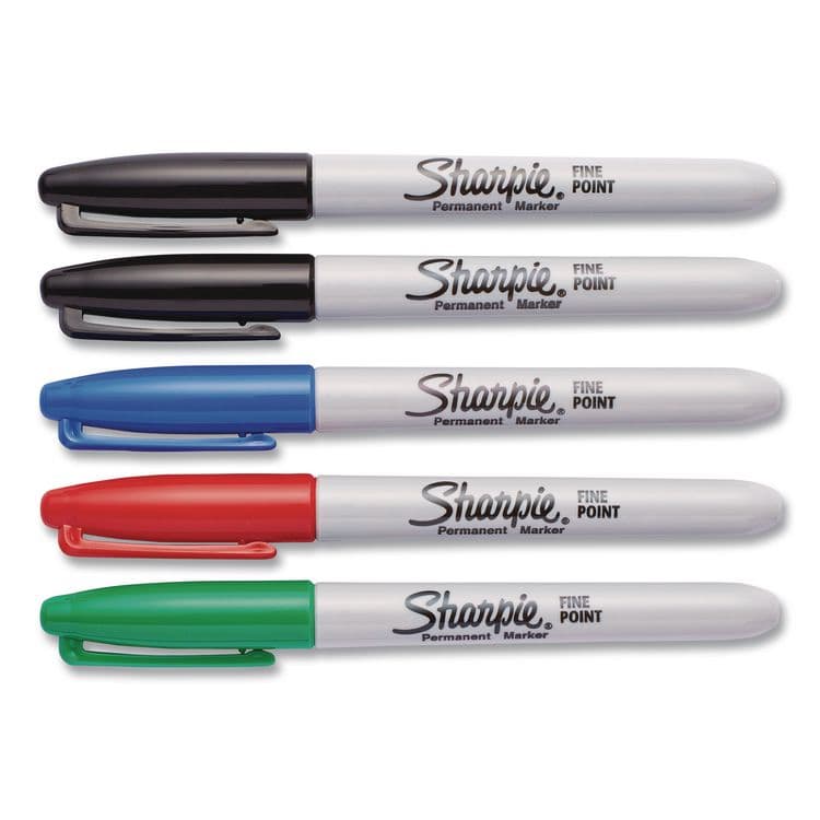 SANFORD Fine Tip Permanent Markers, Fine Tip, Assorted Colors, 5/Pack (SAN30653PP) thumbnail 2