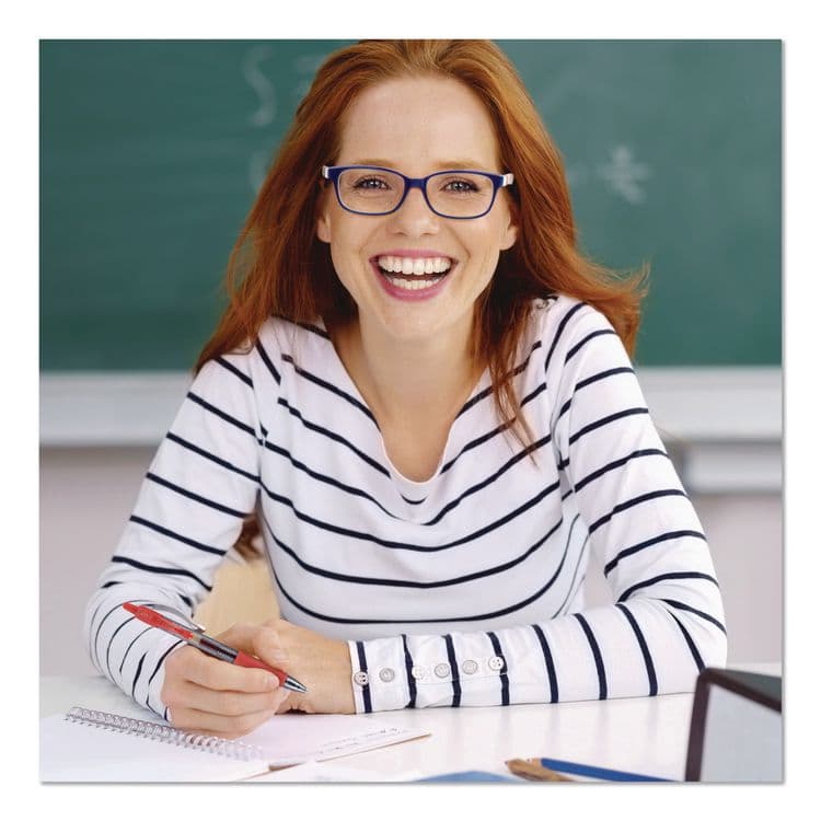 PILOT CORP. OF AMERICA G2 Premium Gel Pen, Retractable, Fine 0.7 mm, Red Ink, Smoke/Red Barrel, 2/Pack (PIL31033) thumbnail 4