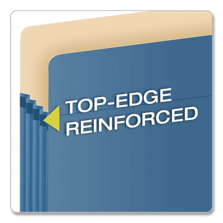 TOPS BUSINESS FORMS Colored File Pockets, 3.5" Expansion, Letter Size, Blue (PFX1524EBLU) thumbnail 3