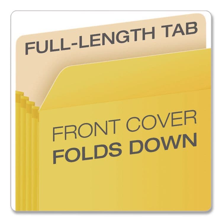 TOPS BUSINESS FORMS Colored File Pockets, 3.5" Expansion, Letter Size, Yellow (PFX1524EYEL) thumbnail 4