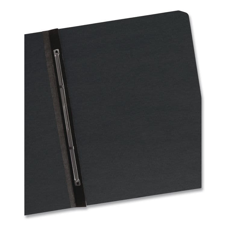 SMEAD MANUFACTURING CO. Prong Fastener Pressboard Report Cover, Two-Piece Prong Fastener, 3" Capacity, 8.5 x 11, Black/Black, 25/Box (SMD2750883) thumbnail 4