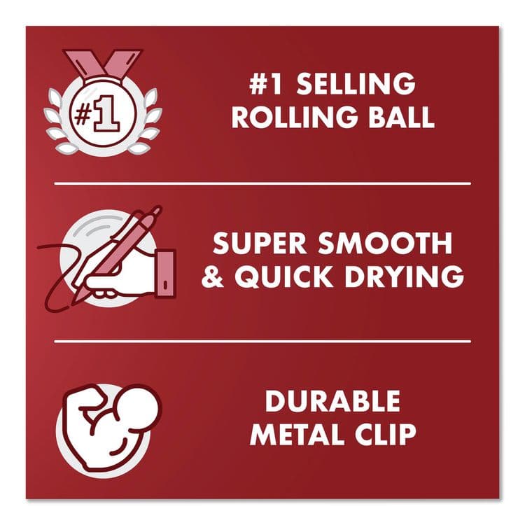 PILOT CORP. OF AMERICA Precise V5 Rollerball Pen, Stick, Extra-Fine 0.5 mm, Black Ink, Black/Clear Barrel, 5/Pack (PIL26010) thumbnail 3