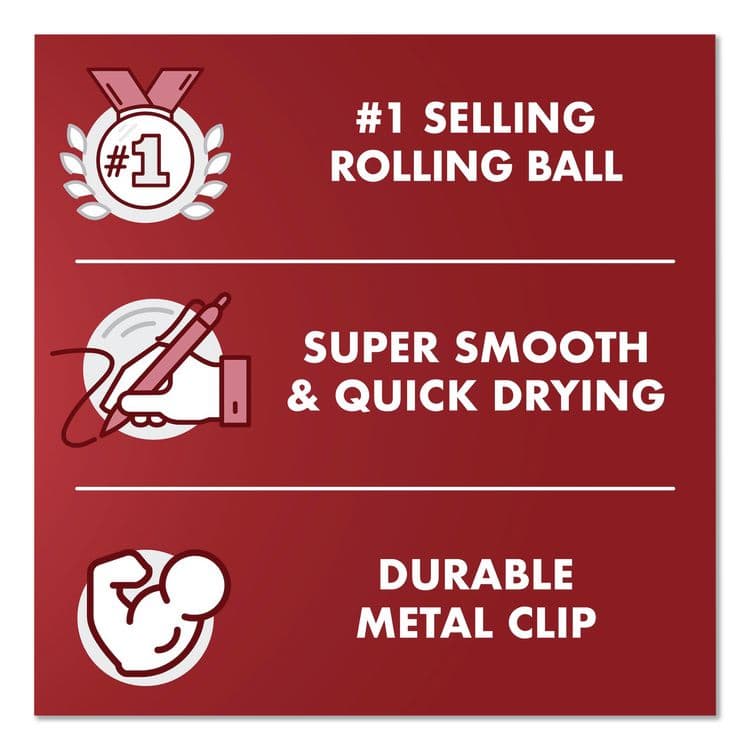 PILOT CORP. OF AMERICA Precise V7 RollerBall Pen, Stick, Fine 0.7 mm, Black Ink, Black/Clear Barrel, 5/Pack (PIL26020) thumbnail 3