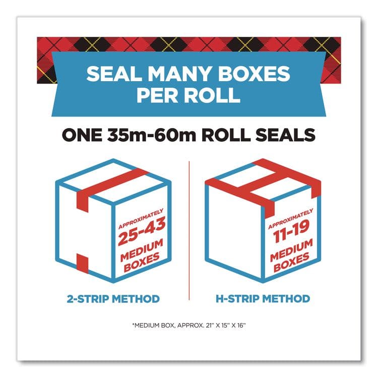 3M/COMMERCIAL TAPE DIV. 3850 Heavy-Duty Packaging Tape, 3" Core, 1.88" x 38.2 yds, Clear, 3 Rolls/Pack (MMM70005070530) thumbnail 3