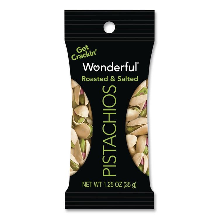 PARAMOUNT FARMS . Wonderful Pistachios In Shell Roasted and Salted, 1.5 oz Bag, 12 Bags/Box (PAM70217) thumbnail 3
