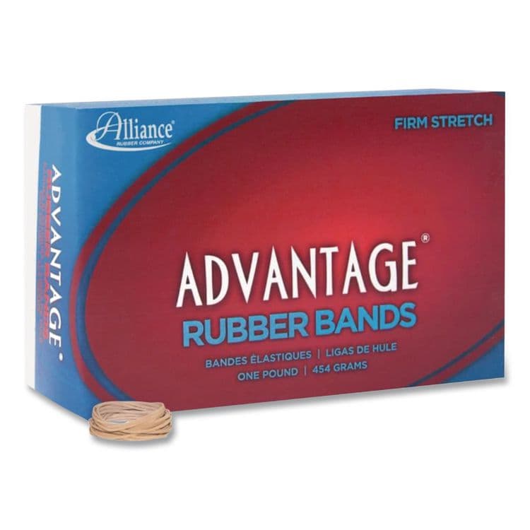 ALLIANCE RUBBER Advantage Multi-Purpose Rubber Band, Size #12, Natural Crepe, 1 lb Box, 2,500/Box (ALL26125) thumbnail 2