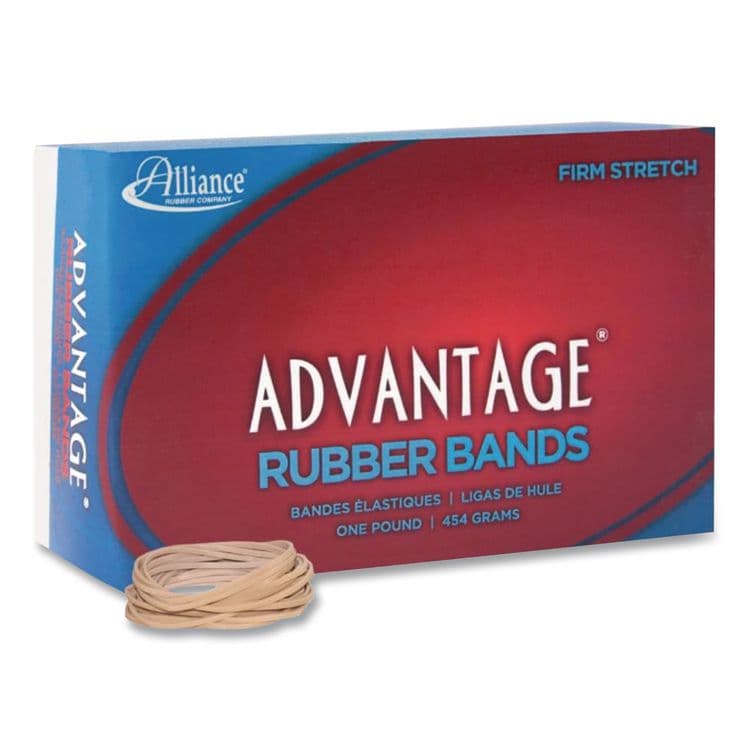 ALLIANCE RUBBER Advantage Multi-Purpose Rubber Band, Size 14, Natural Crepe, 1 lb Box, 2,250/Box (ALL26145) thumbnail 2