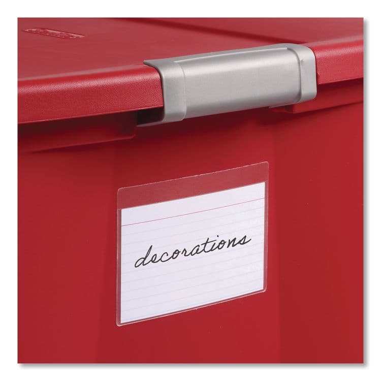 CARDINAL BRANDS . HOLD IT Index Card Pocket, Top Load, 3 x 5, Clear, 100/Box (CRD21150CB) thumbnail 3