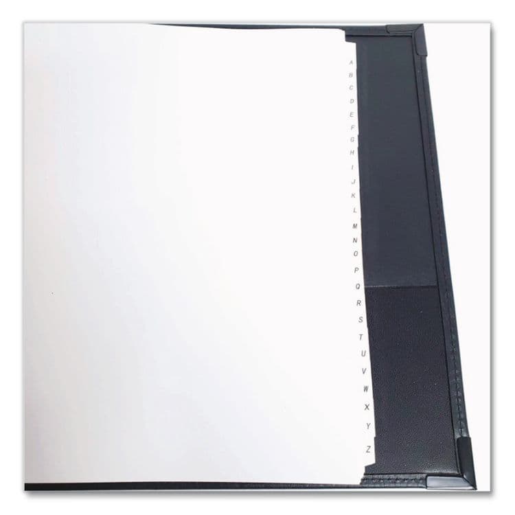 CARDINAL BRANDS . Business Collection Business Card Binder, Holds 200 2" x 3.5" Cards, 10.4 x 1.75 x 11.5, Vinyl, Black (CRD65361C20) thumbnail 2
