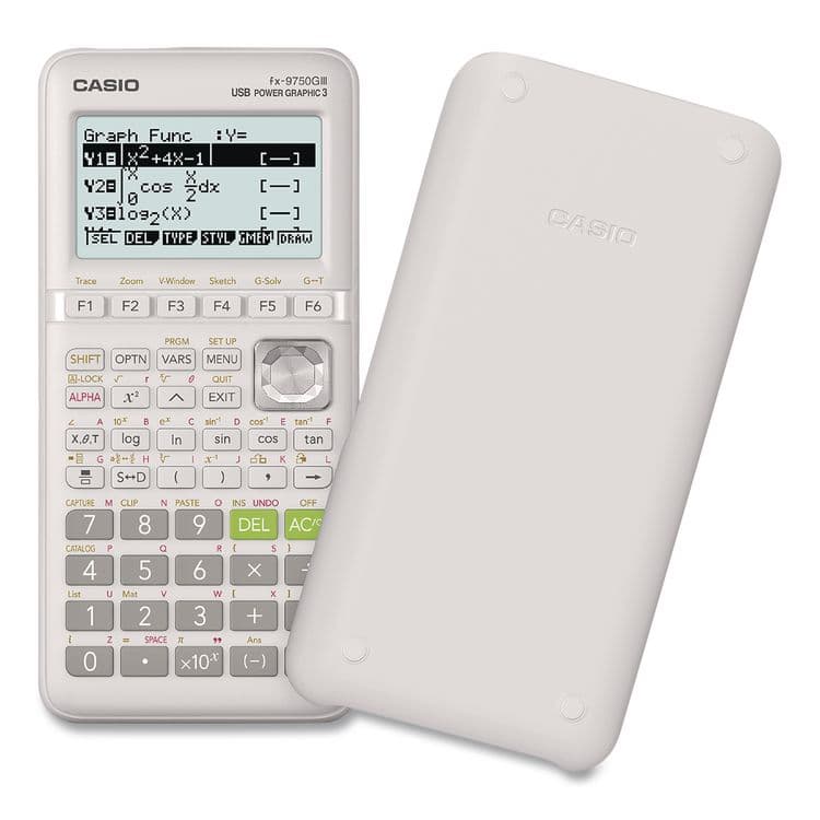 CASIO, . FX-9750GIII 3rd Edition Graphing Calculator, 21-Digit LCD, White (CSOFX9750GIIIWE) thumbnail 2