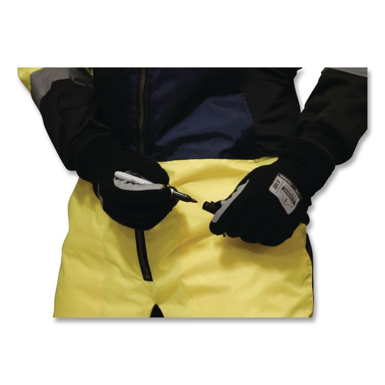 TENACIOUS HOLDINGS, . ProFlex 7402 Thermal Knit Cooler Gloves, 10.5" Long, Medium (8), Black, Pair (EGO10613) thumbnail 4