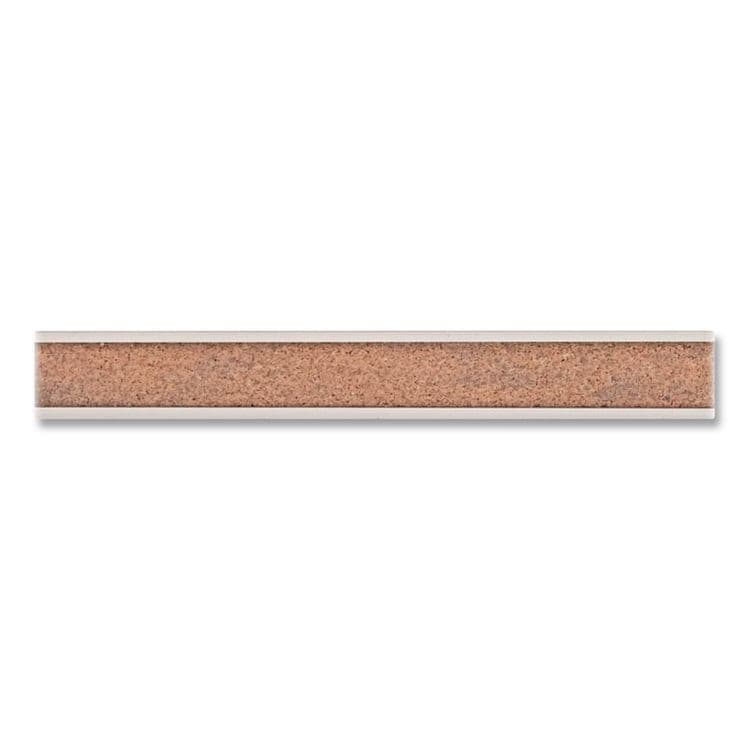 ADVANTUS CORPORATION Grip-A-Strip Cork Map Rail, 1" x 96", Brown/Silver (AVT2026)