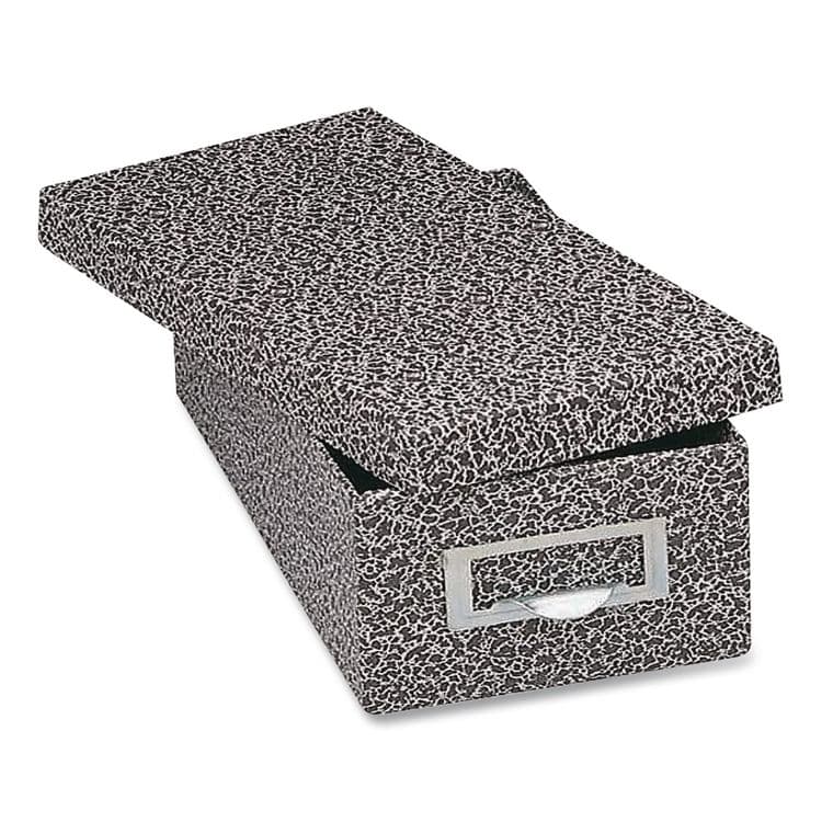 CARDINAL BRANDS . Index Card File Box with Lift-Off Lid, Holds 1,000 5 x 8 Cards, 8.63 x 11.63 x 6, Black Agate (GLW95BLA) thumbnail 4