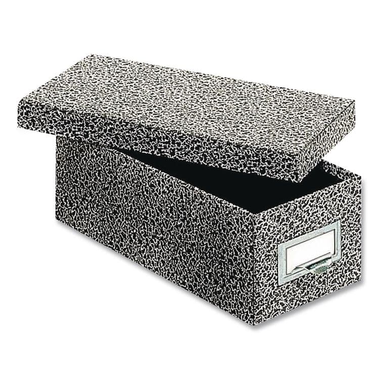 CARDINAL BRANDS . Index Card File Box with Lift-Off Lid, Holds 1,000 3 x 5 Cards, 5.63 x 11.63 x 4, Black Agate (GLW93BLA) thumbnail 2