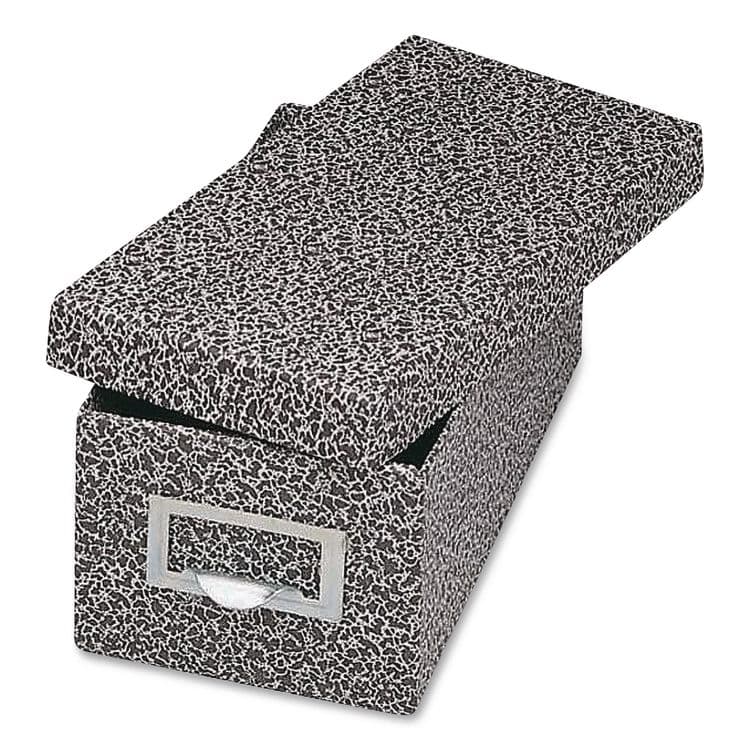CARDINAL BRANDS . Index Card File Box with Lift-Off Lid, Holds 1,000 3 x 5 Cards, 5.63 x 11.63 x 4, Black Agate (GLW93BLA)