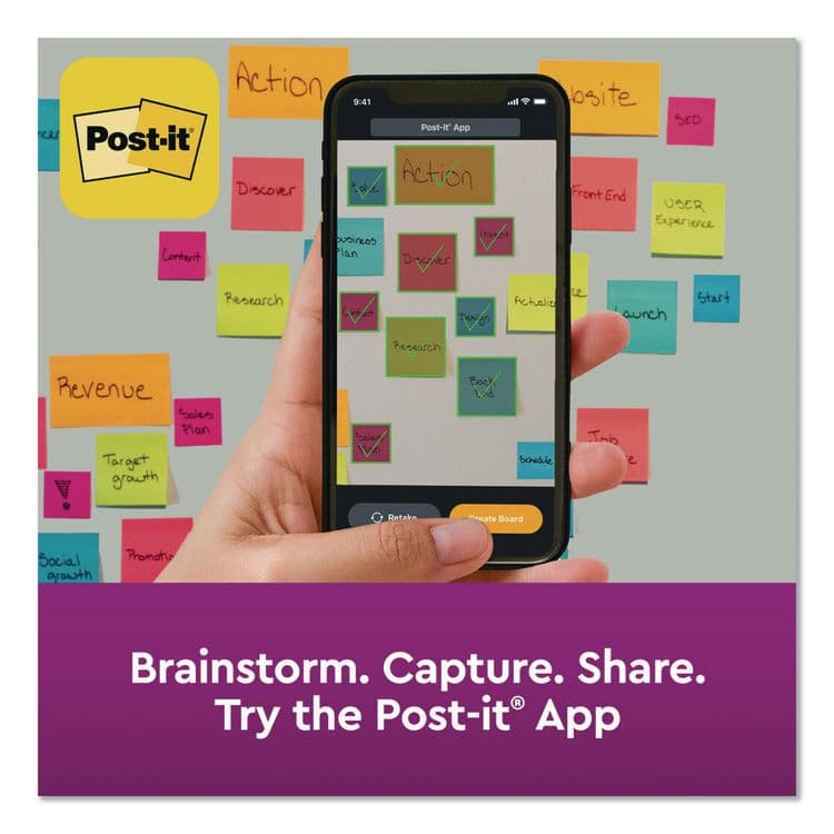 3M/COMMERCIAL TAPE DIV. Canary Yellow Pads Combo Pack, (6) Unruled 1.88 x 1.88, (3) Note Ruled 4 x 4, (3) Note Ruled 4 x 6, 90 Sheets/Pad, 12 Pads/PK (MMM2937240) thumbnail 2