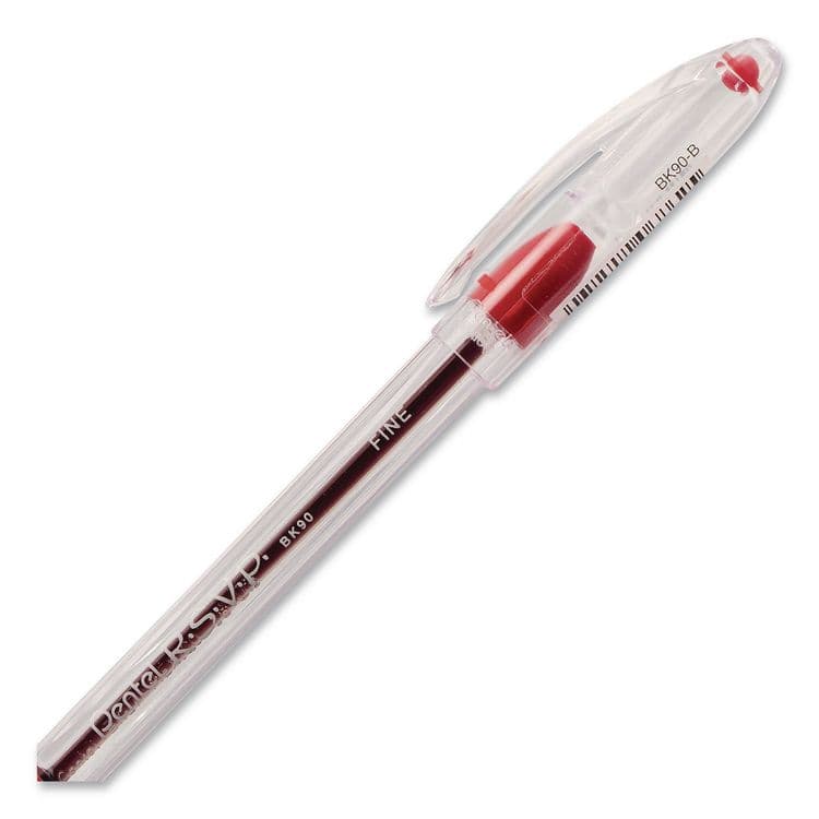 PENTEL OF AMERICA R.S.V.P. Ballpoint Pen, Stick, Fine, 0.7 mm, Assorted Ink and Barrel Colors, 5/Pack (PENBK90BP5M) thumbnail 3