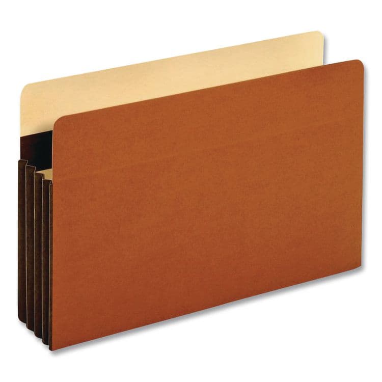 TOPS BUSINESS FORMS Tyvek-Reinforced File Pocket, 3.5" Expansion, Legal Size, Brown, 10/Box (PFXC1526EHD10)
