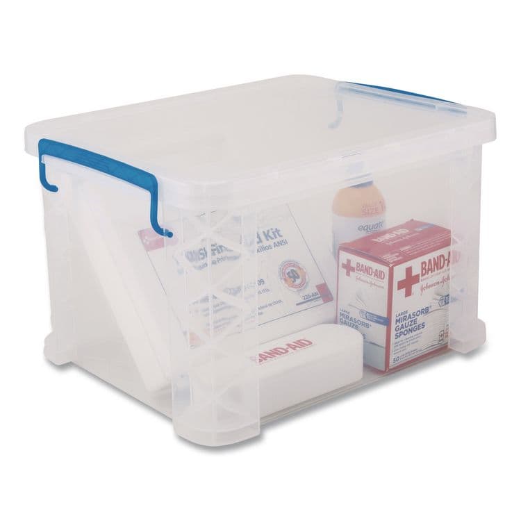 ADVANTUS CORPORATION Super Stacker File and Document Box, Letter/Legal Files, 14.68 x 18.37 x 33.75, Translucent White (AVT486085) thumbnail 4