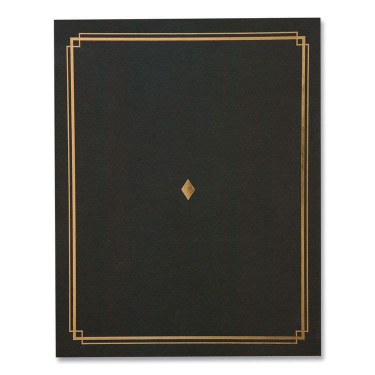 GARTNER STUDIOS Certificate Holders 9.5 x 12, Black/Gold, 6/Pack (GTE35003)