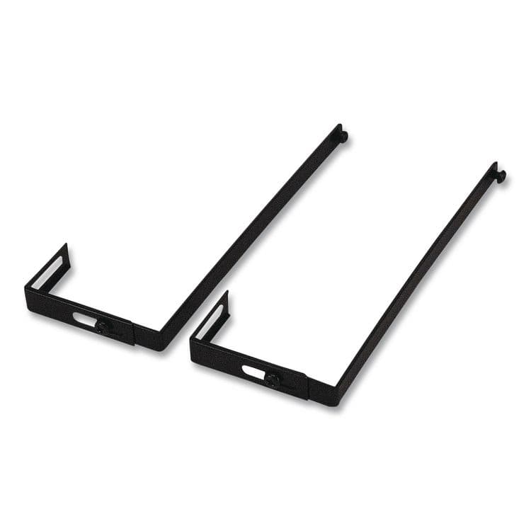 OFFICEMATE INTERNATIONAL CORP. Metal Partition/Wall Hangers, Black, 2/Set (OIC21460)