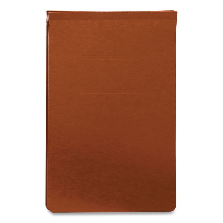 SMEAD MANUFACTURING CO. Prong Fastener Premium Pressboard Report Cover, Top Bound, Two-Piece Prong Fastener, 2" Capacity, 8.5 x 14, Red/Red (SMD81732)