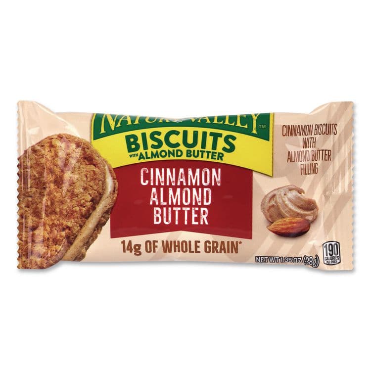 GENERAL MILLS Biscuits, Cinnamon with Almond Butter, 1.35 oz Pouch, 30/Carton (GRR22001046) thumbnail 3