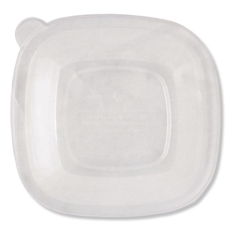 WORLD CENTRIC PLA Lids for Fiber Bowls, 8.8 x 8.8 x 1.4, Clear, 200/Carton (WORBQLCS24)