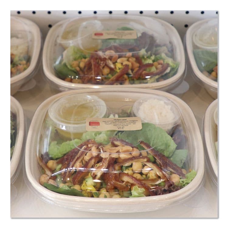 WORLD CENTRIC Fiber Bowls, 32 oz, 8.3 x 8.3 x 1.8, Natural, Paper, 400/Carton (WORBQSC32LFS) thumbnail 2