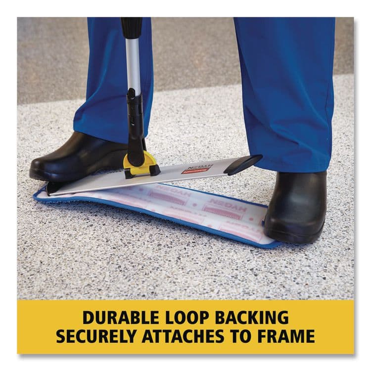 RUBBERMAID COMMERCIAL PROD. Microfiber Wet Mopping Pad, 18.5" x 5.5" x 0.5", Green, 12/Carton (RCPQ410GRECT) thumbnail 4