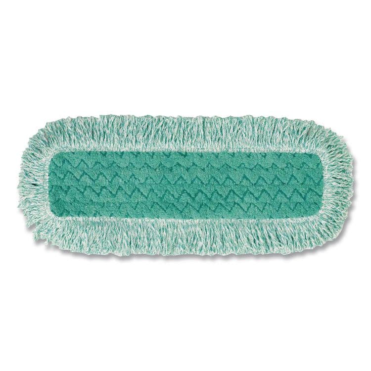 RUBBERMAID COMMERCIAL PROD. Dust Pad with Fringe, Microfiber, 18" Long, Green (RCPQ418GN)