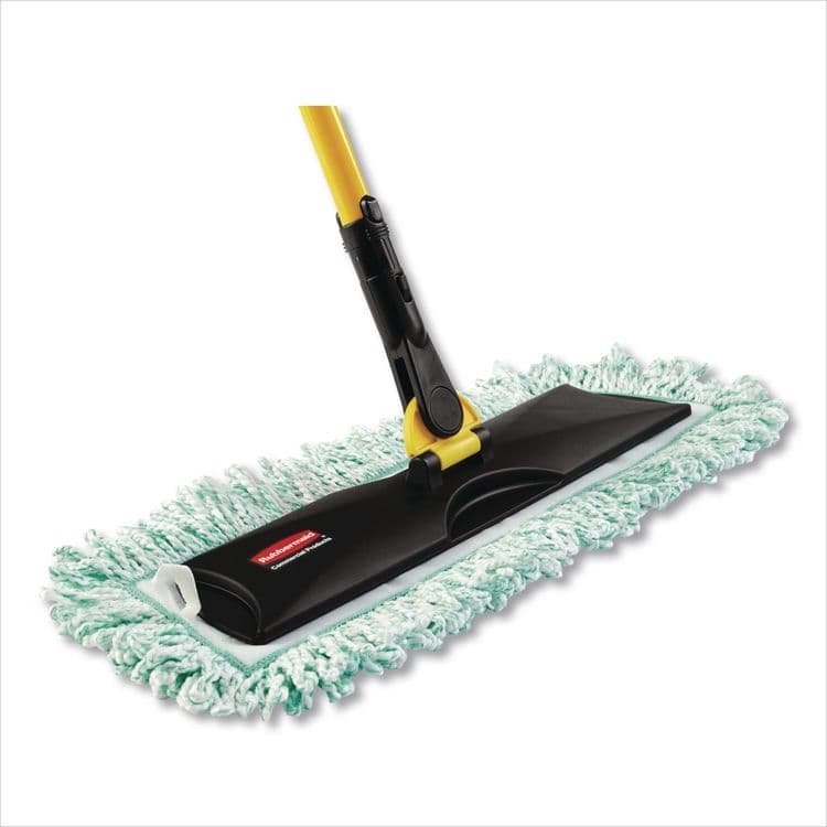 RUBBERMAID COMMERCIAL PROD. Dust Pad with Fringe, Microfiber, 18" Long, Green (RCPQ418GN) thumbnail 4